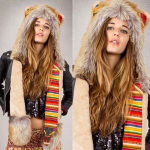 SPIRITHOODS The Lion Hood with Tribal Lining *NEW* - RARE HTF SOLD OUT!